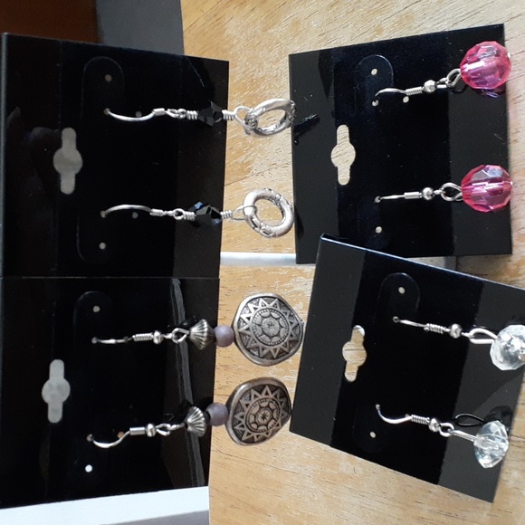 Silver French Hook Pierced Earrings Bundle H125 - Picture 5 of 9